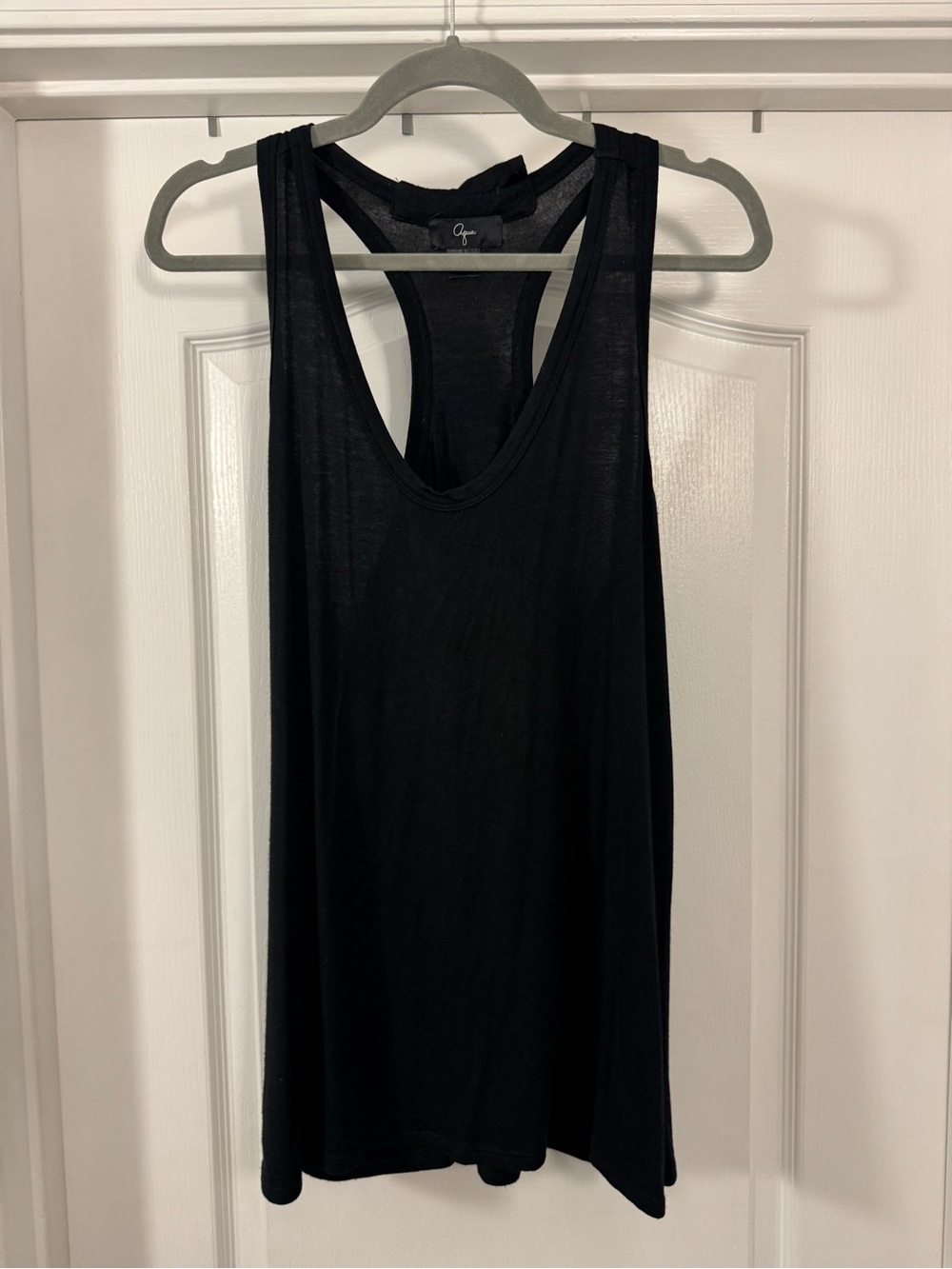 Aqua Black Racerback Tank